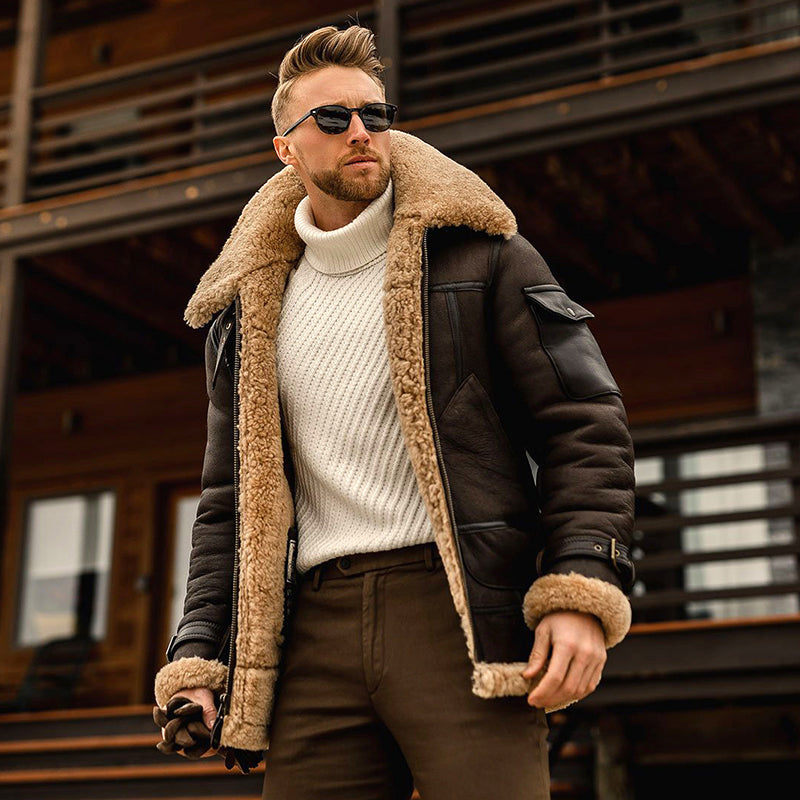 Heidi-Mode | Berlin Jacke Leder mit Pelzfütterung