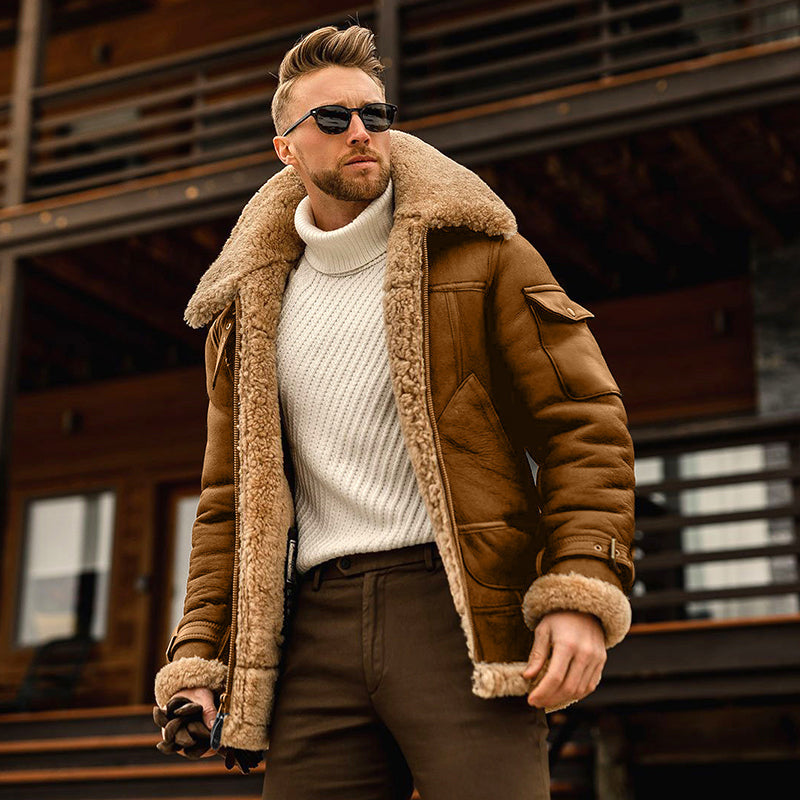 Heidi-Mode | Berlin Jacke Leder mit Pelzfütterung