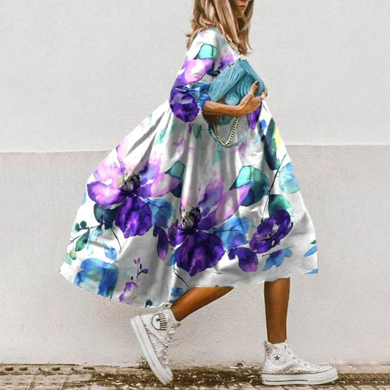 Heidi-Mode | Buntes, Weites Sommerkleid