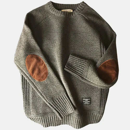 HeidiMode | Modischer Pullover Mit Ellbogenaufnähern