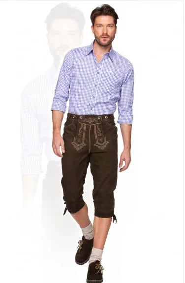 Heidi-Mode Herren Faux Fleece Oktoberfest Kostüm Schritt in die Tradition