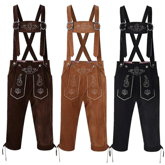 Heidi-Mode Herren Faux Fleece Oktoberfest Kostüm Schritt in die Tradition