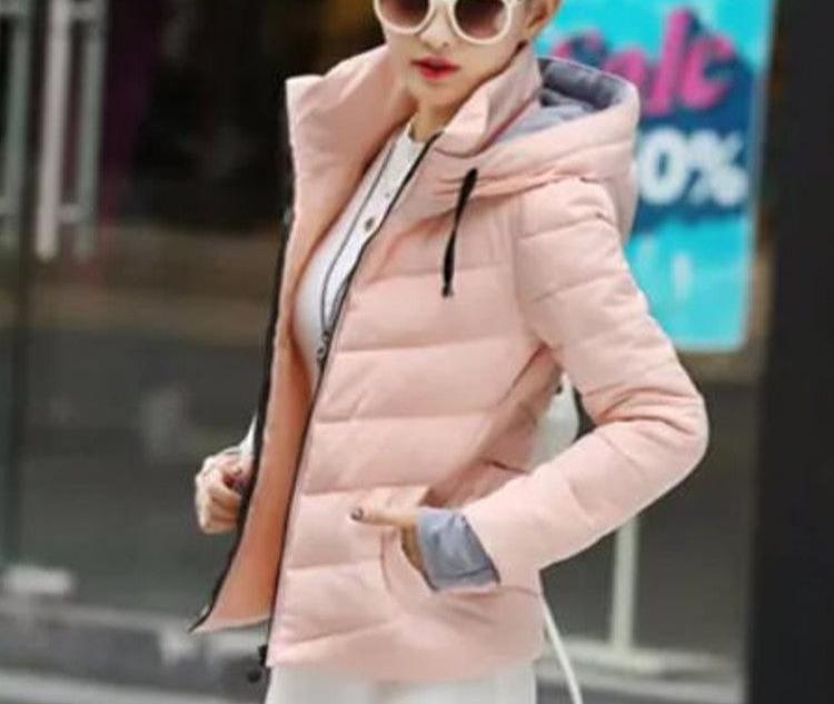 Heidi-Mode - Lässige Winter Steppdaunenjacke mit Kapuze für Frauen