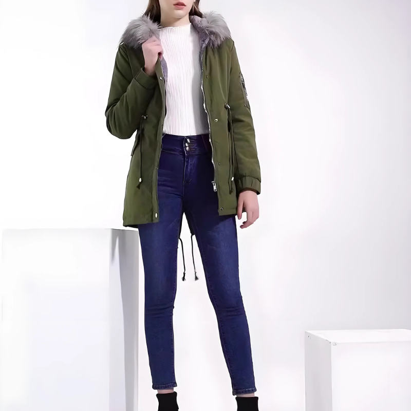 Heidi-Mode | Parka Mantel Mittel Länge Reguläre Passform