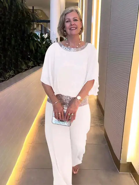 Heidi-Mode | Elegantes Glitzer Abendsatz für Damen