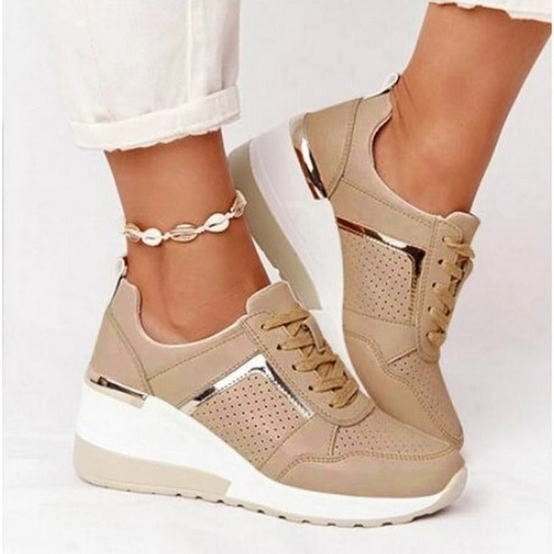 Heidi-Mode | Damenschuhe Manuela Trendy Atmungsaktive Lederschuhe