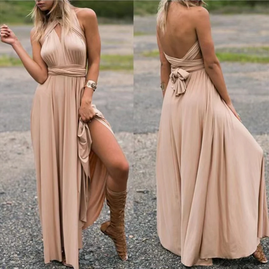 Heidi-Mode | Langes Elegante Sommerkleider Damen