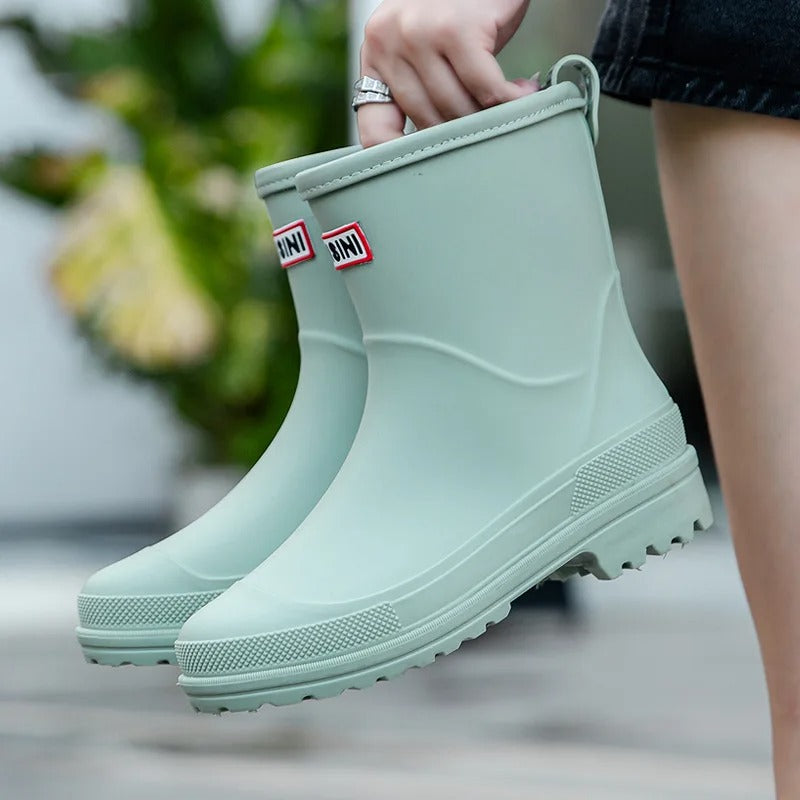 Heidi-Mode | Mid-Cut Wasserdichte Regenstiefel für Frauen – Stilvoll & Funktional