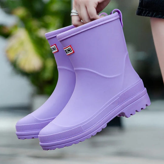 Heidi-Mode | Mid-Cut Wasserdichte Regenstiefel für Frauen – Stilvoll & Funktional
