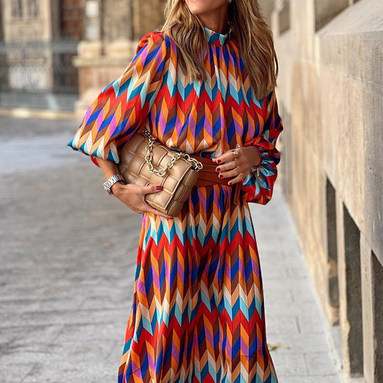 Heidi-Mode | Buntes Sommerkleid mit Lebendiger Eleganz für Damen