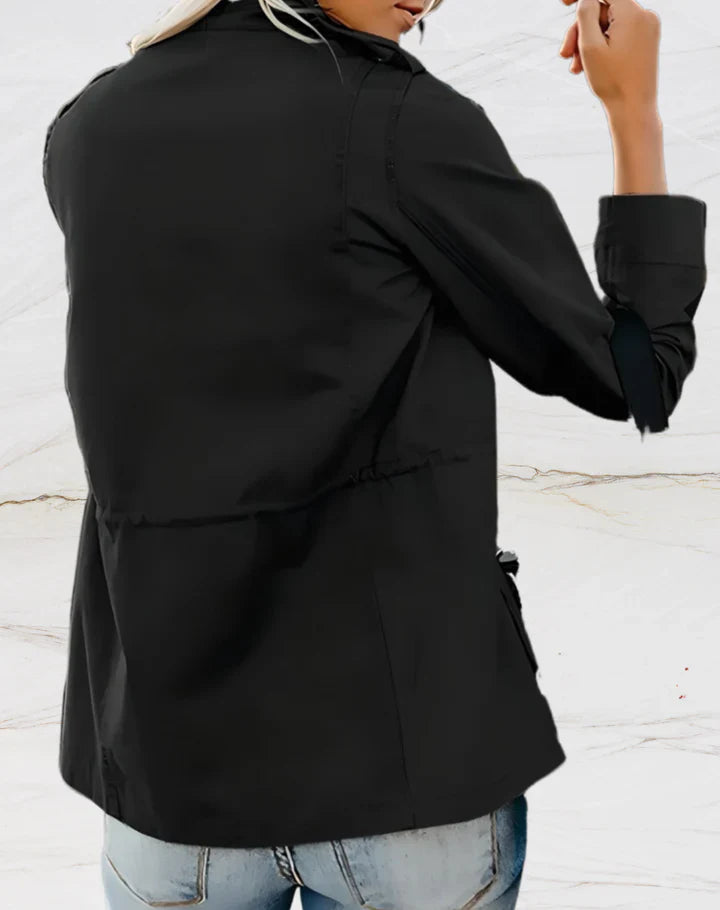 Heidi-Mode - Stilvoller Jacke mit Langen Ärmeln und Vier Taschen für Damen