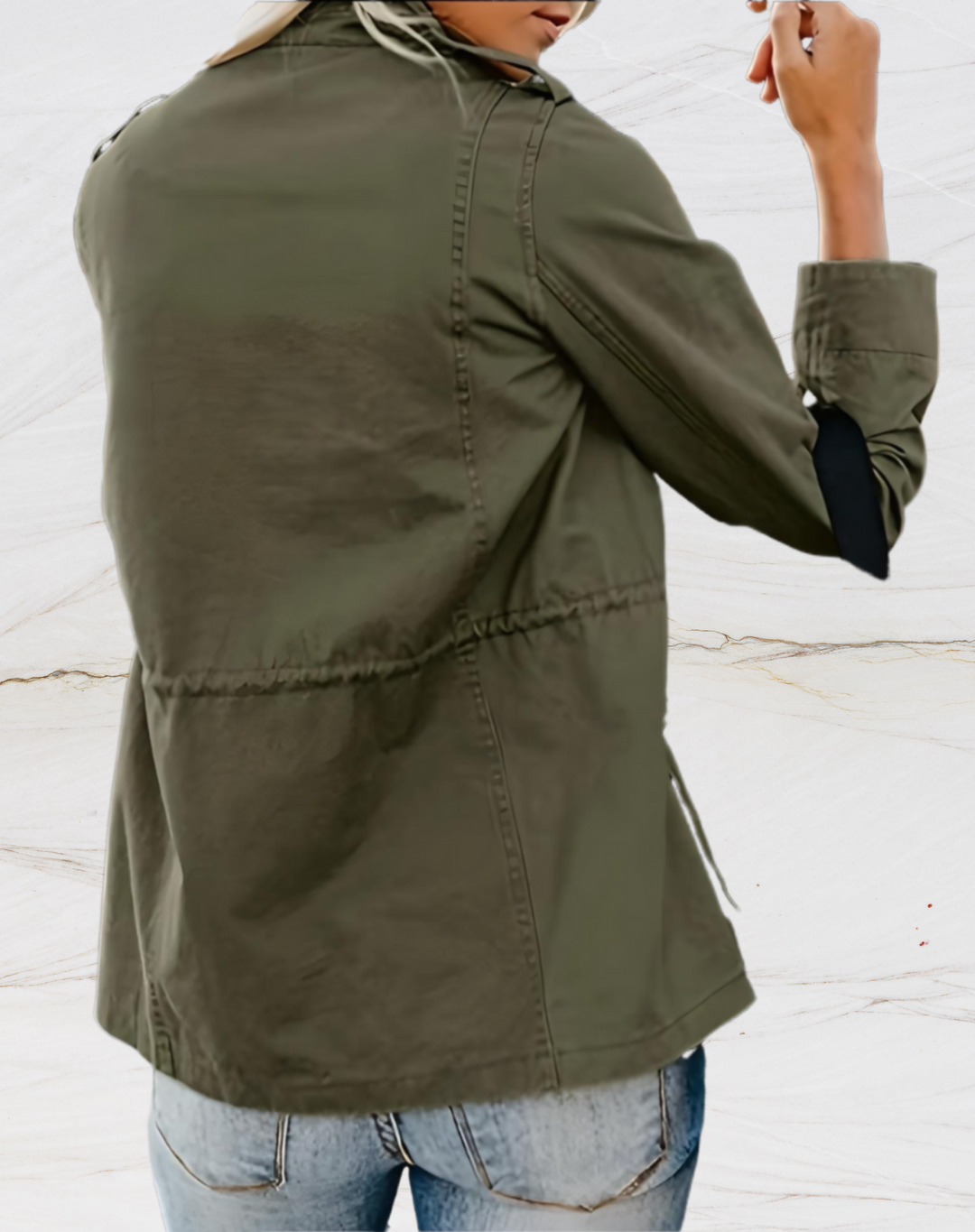 Heidi-Mode - Stilvoller Jacke mit Langen Ärmeln und Vier Taschen für Damen