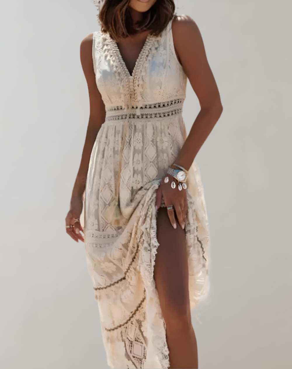 Heidi-Mode | Elegantes Damen Sommerkleid Im Boho Stil