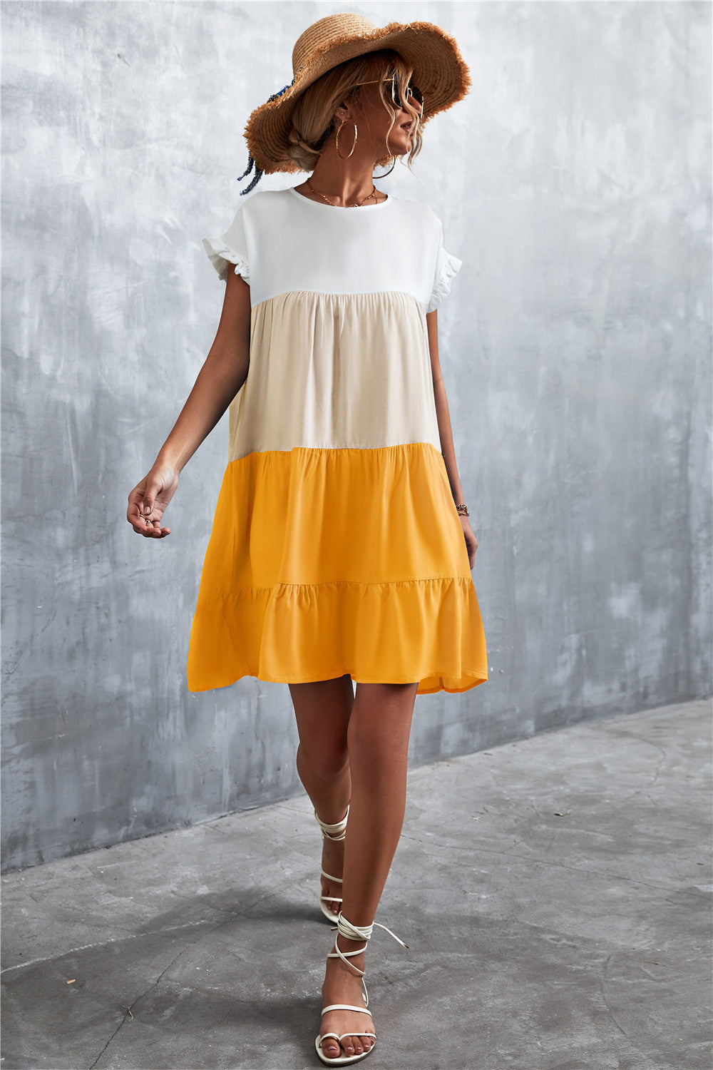 Sommerliches buntes Kleid für Damen