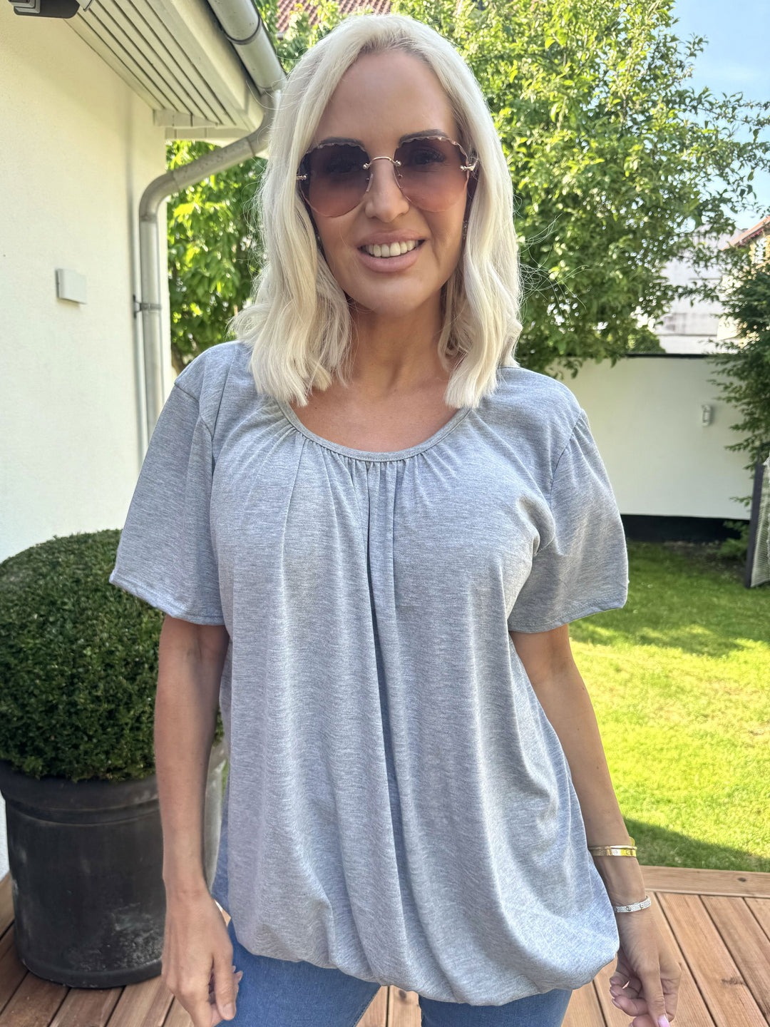 Heidi-Mode | Basic T-Shirt mit Gummizug