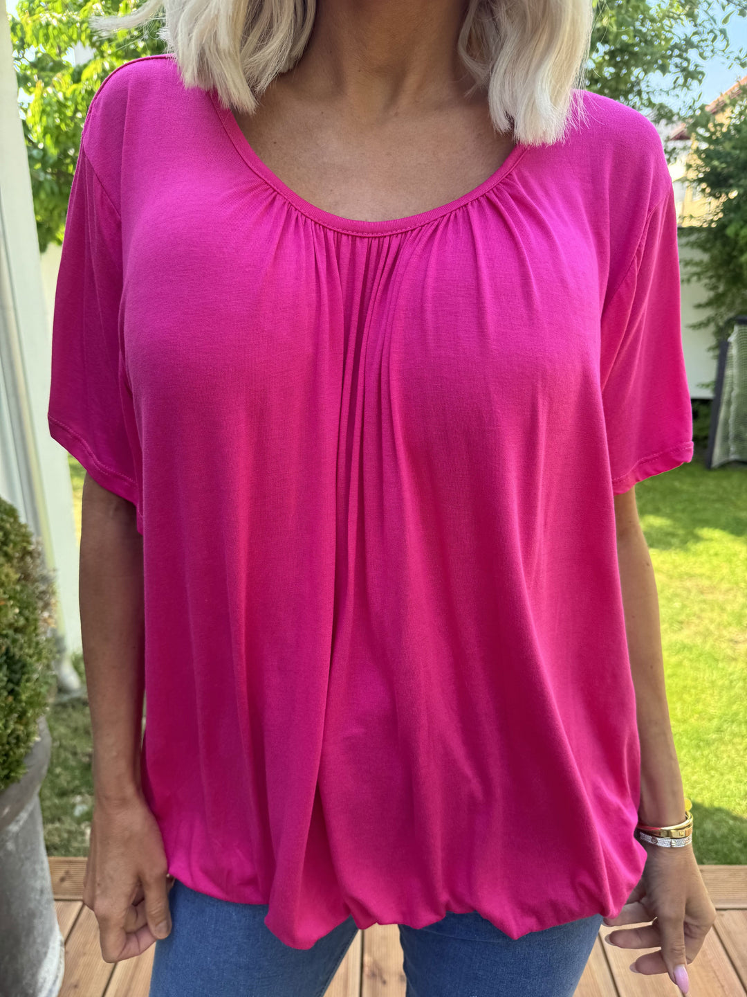 Heidi-Mode | Basic T-Shirt mit Gummizug