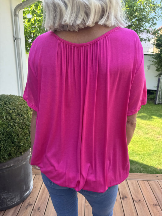 Heidi-Mode | Basic T-Shirt mit Gummizug