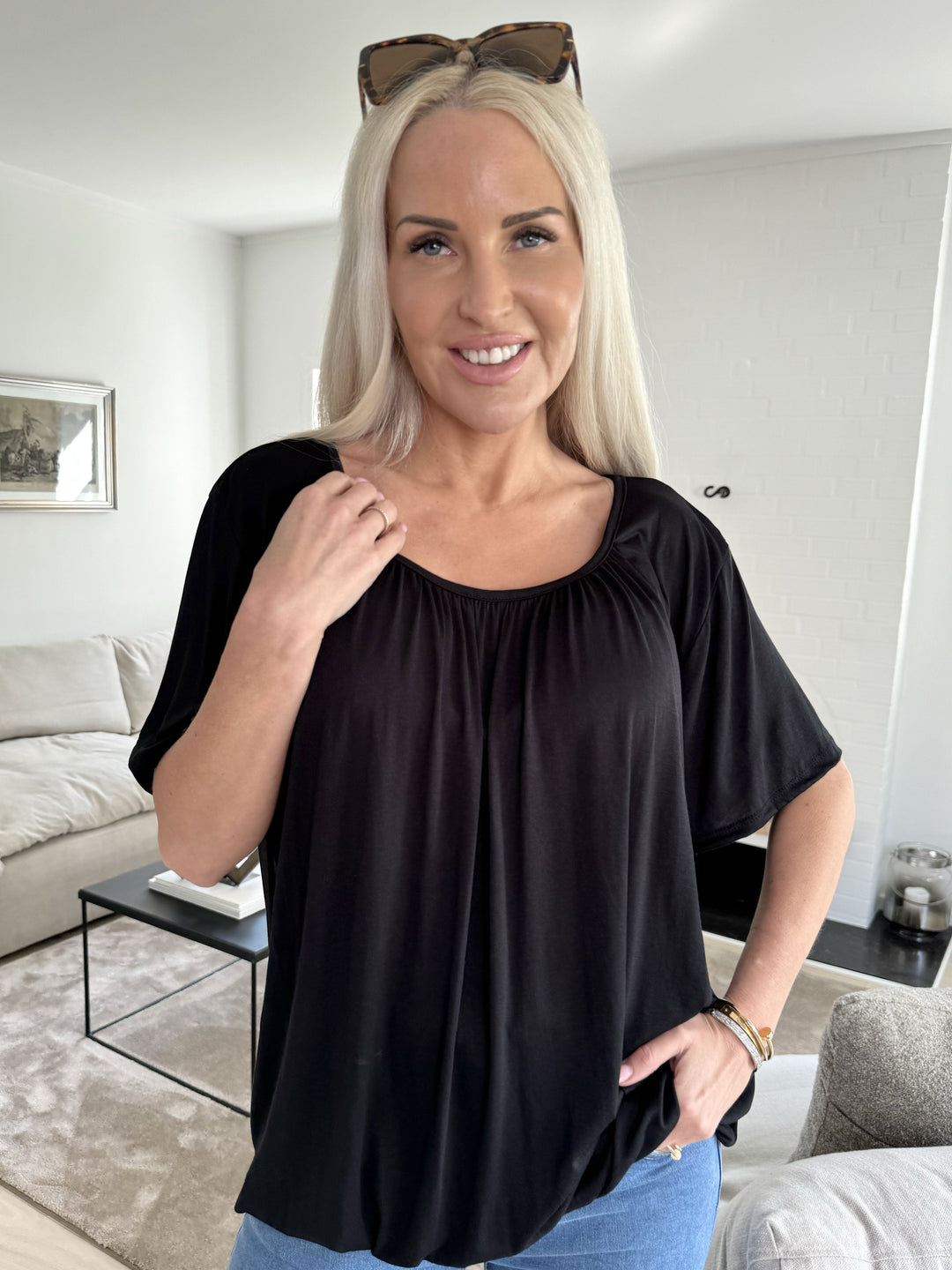 Heidi-Mode | Basic T-Shirt mit Gummizug