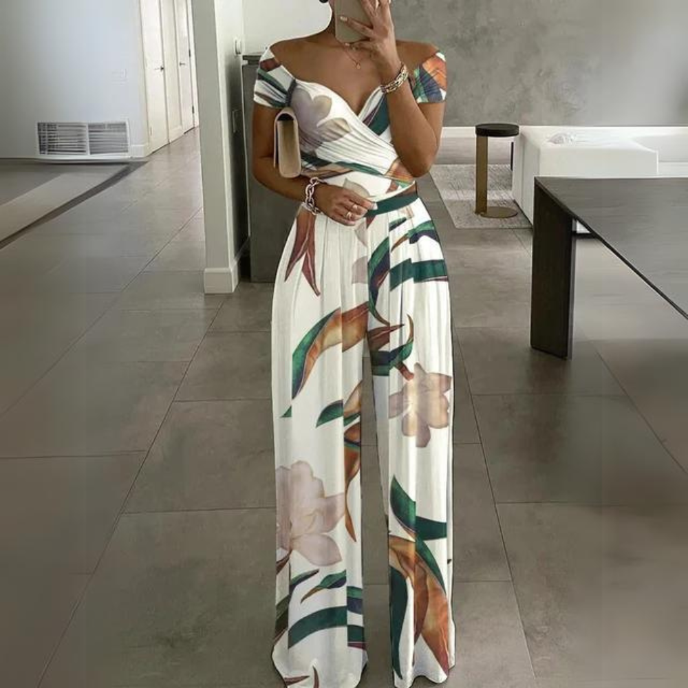 Heidi-Mode | Eleganter Off-Shoulder-Jumpsuit