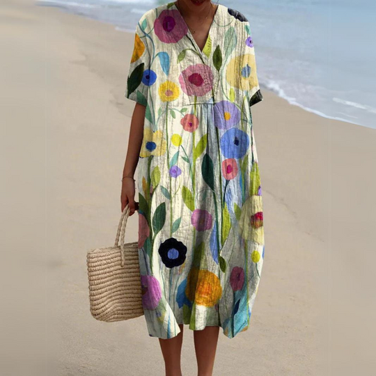 Heidi-Mode | Buntes Baumwoll-Sommerkleid