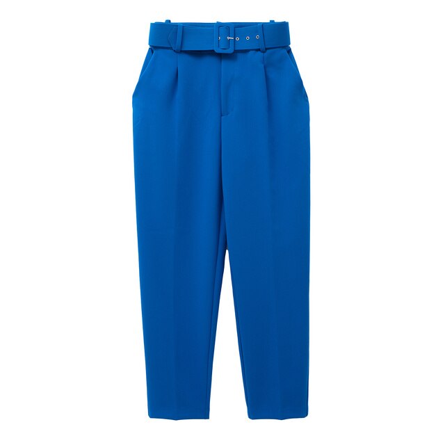 Heidi-Mode | Lässige Hochbundhose mit Gürtel und Taschen, perfekt für lässige Tage