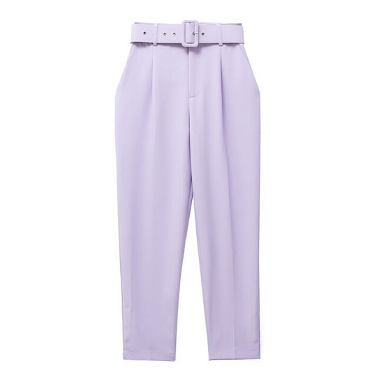 Heidi-Mode | Lässige Hochbundhose mit Gürtel und Taschen, perfekt für lässige Tage