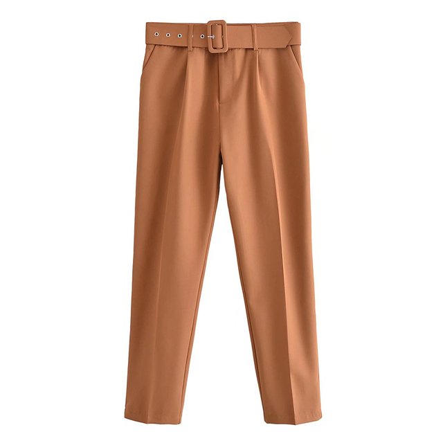 Heidi-Mode | Lässige Hochbundhose mit Gürtel und Taschen, perfekt für lässige Tage