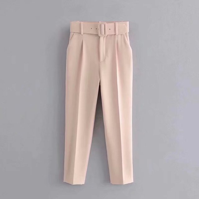 Heidi-Mode | Lässige Hochbundhose mit Gürtel und Taschen, perfekt für lässige Tage