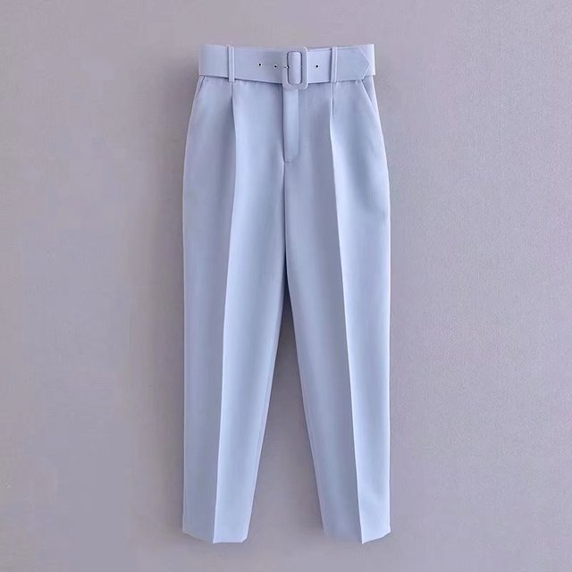 Heidi-Mode | Lässige Hochbundhose mit Gürtel und Taschen, perfekt für lässige Tage