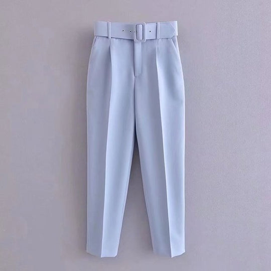 Heidi-Mode | Lässige Hochbundhose mit Gürtel und Taschen, perfekt für lässige Tage