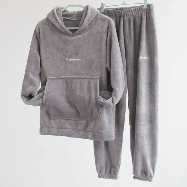 Heidi-Mode | Luxus Fleece Loungewear Set für Frauen
