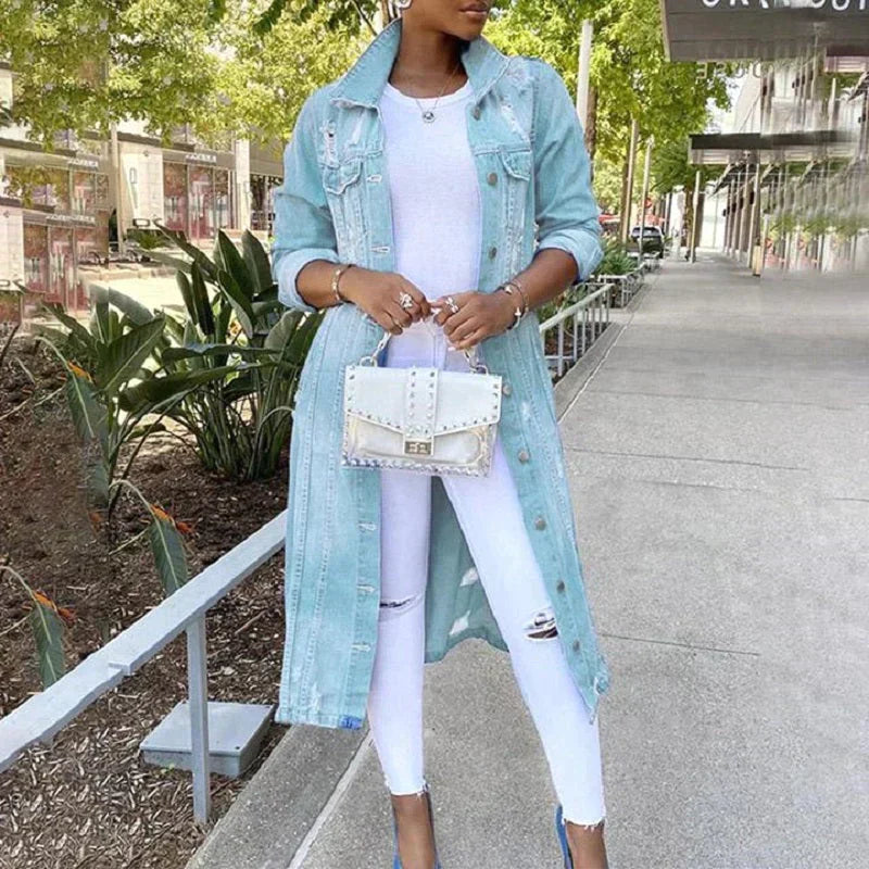 Heidi-Mode | Smarte Lange Denimjacke