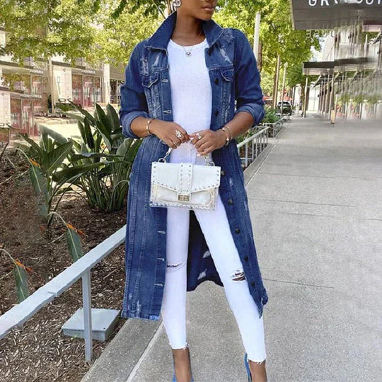 Heidi-Mode | Smarte Lange Denimjacke