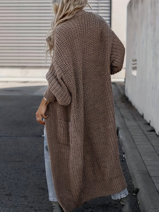 Heidi-Mode | Steigern Sie Ihren Stil mit dieser unwiderstehlich gemütlichen Strickjacke mit langen Ärmeln