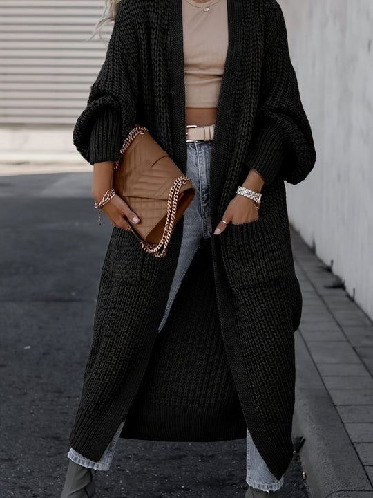 Heidi-Mode | Steigern Sie Ihren Stil mit dieser unwiderstehlich gemütlichen Strickjacke mit langen Ärmeln