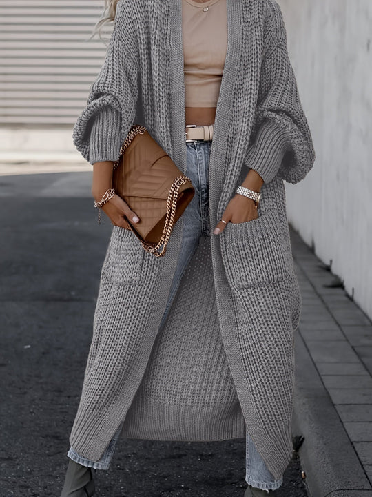 Heidi-Mode | Steigern Sie Ihren Stil mit dieser unwiderstehlich gemütlichen Strickjacke mit langen Ärmeln