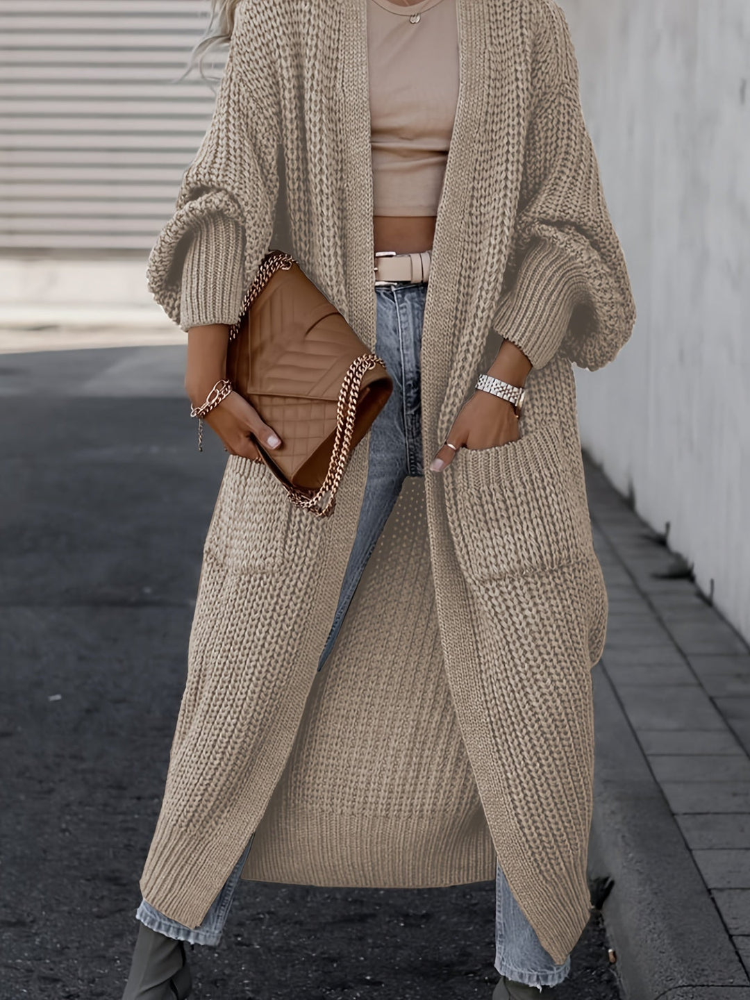Heidi-Mode | Steigern Sie Ihren Stil mit dieser unwiderstehlich gemütlichen Strickjacke mit langen Ärmeln
