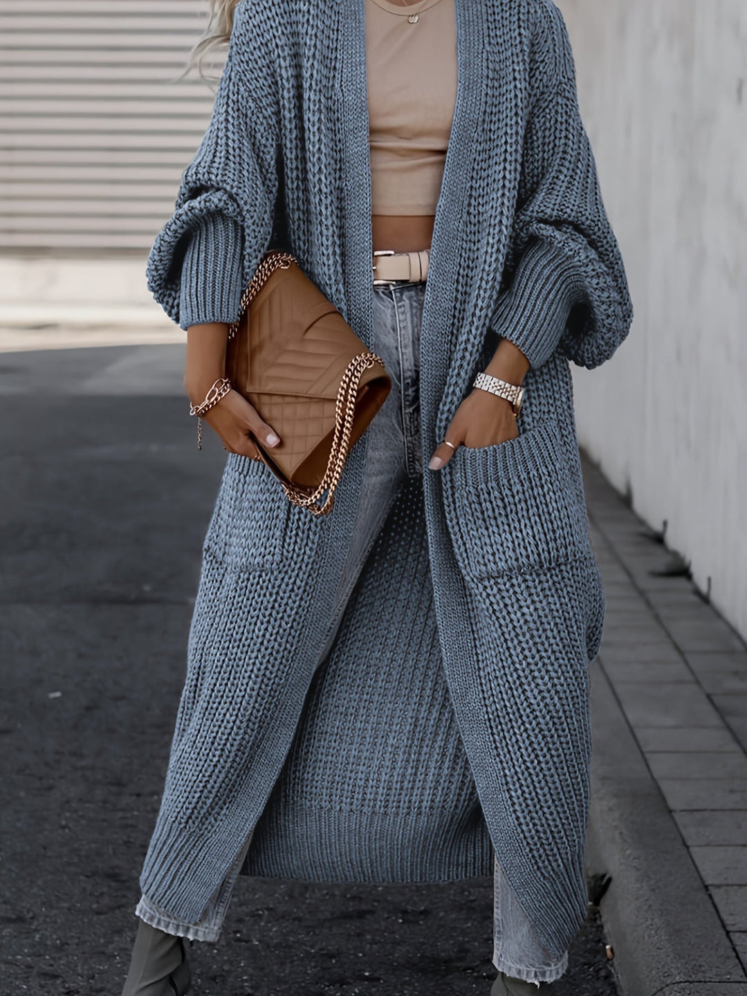 Heidi-Mode | Steigern Sie Ihren Stil mit dieser unwiderstehlich gemütlichen Strickjacke mit langen Ärmeln