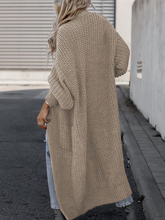 Heidi-Mode | Steigern Sie Ihren Stil mit dieser unwiderstehlich gemütlichen Strickjacke mit langen Ärmeln