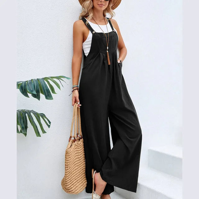 Heidi-Mode | Bequemer Weit Lockerer Jumpsuit