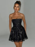 Glamourös Kurzes Festkleid