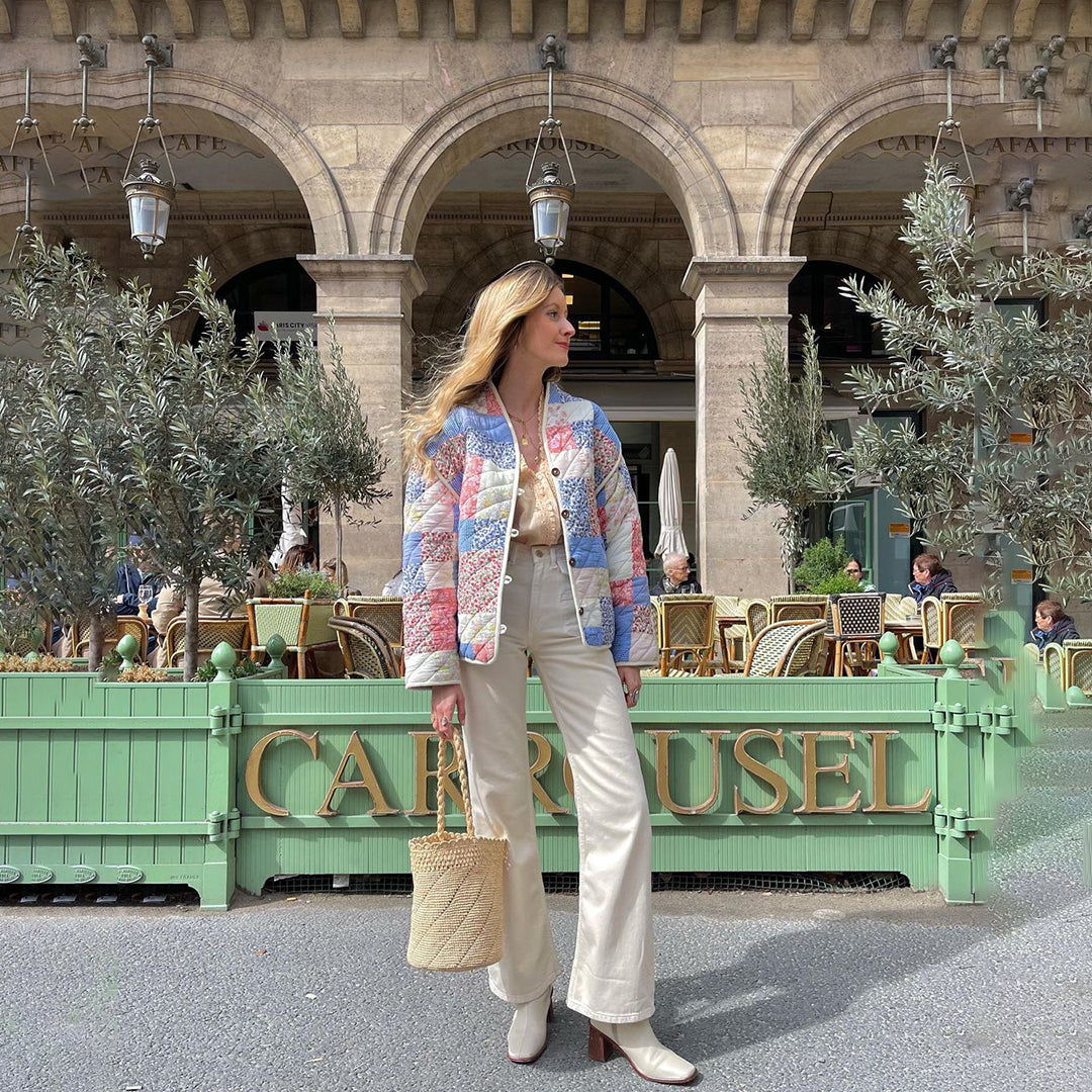 Heidi-Mode | Stilvolle Bedruckte Steppjacke