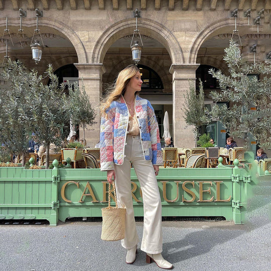 Heidi-Mode | Stilvolle Bedruckte Steppjacke