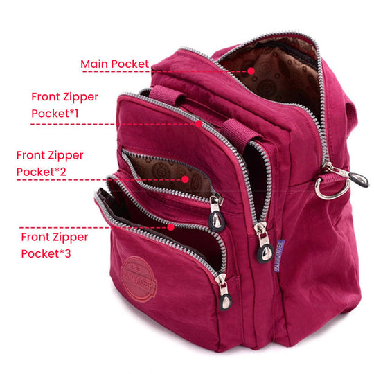 Heidi-Mode | 3 In 1 Wasserdichte Multifunktionale Design Damen Crossbody Tasche
