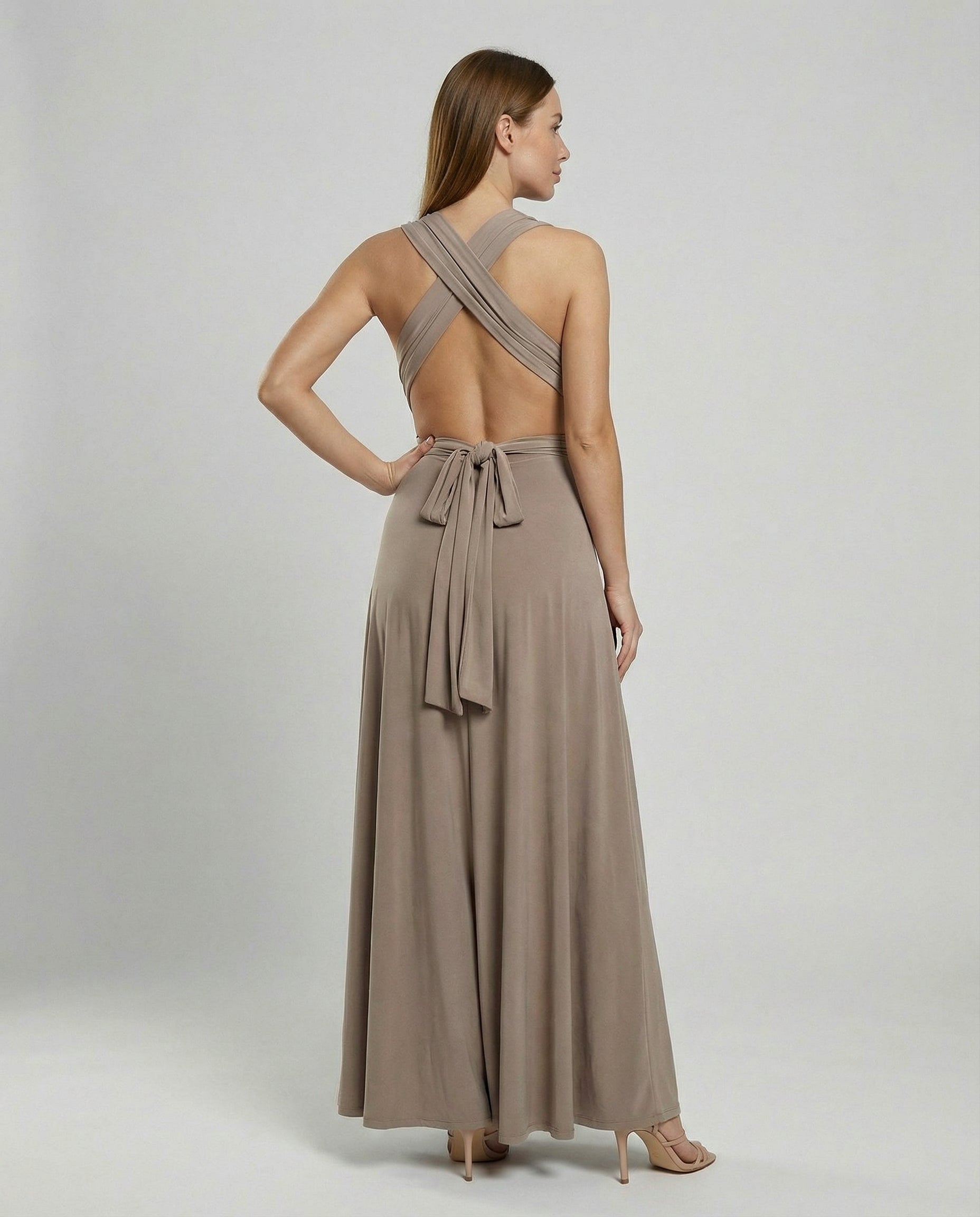 Damen Multiway Wickelkleid mit 50+ Tragevarianten & Elastischem Stoff | Heidi-Mode