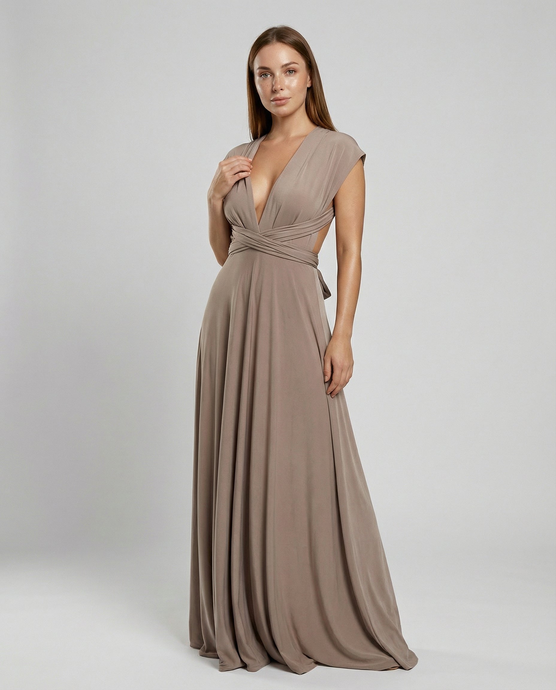 Damen Multiway Wickelkleid mit 50+ Tragevarianten & Elastischem Stoff | Heidi-Mode