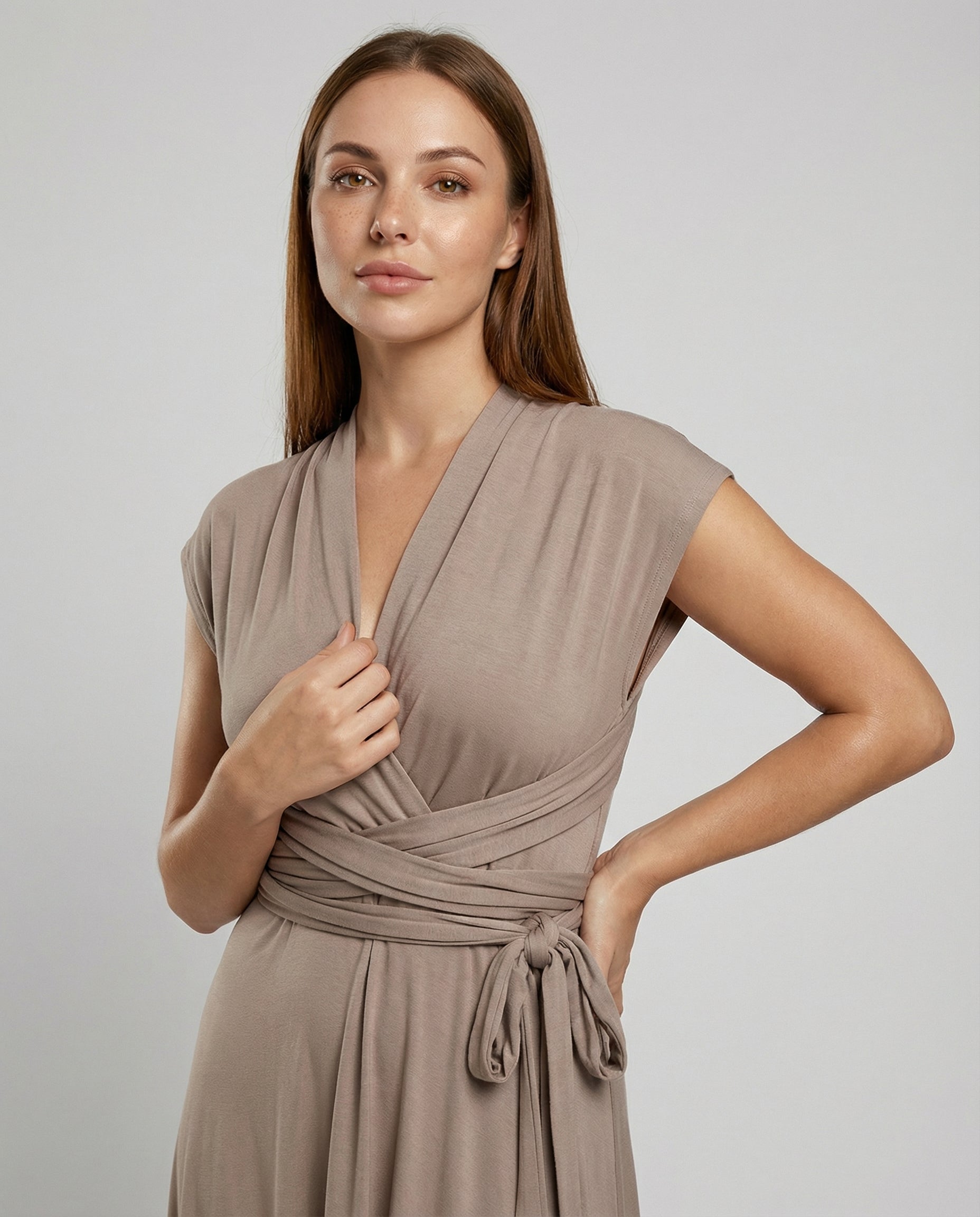 Damen Multiway Wickelkleid mit 50+ Tragevarianten & Elastischem Stoff | Heidi-Mode