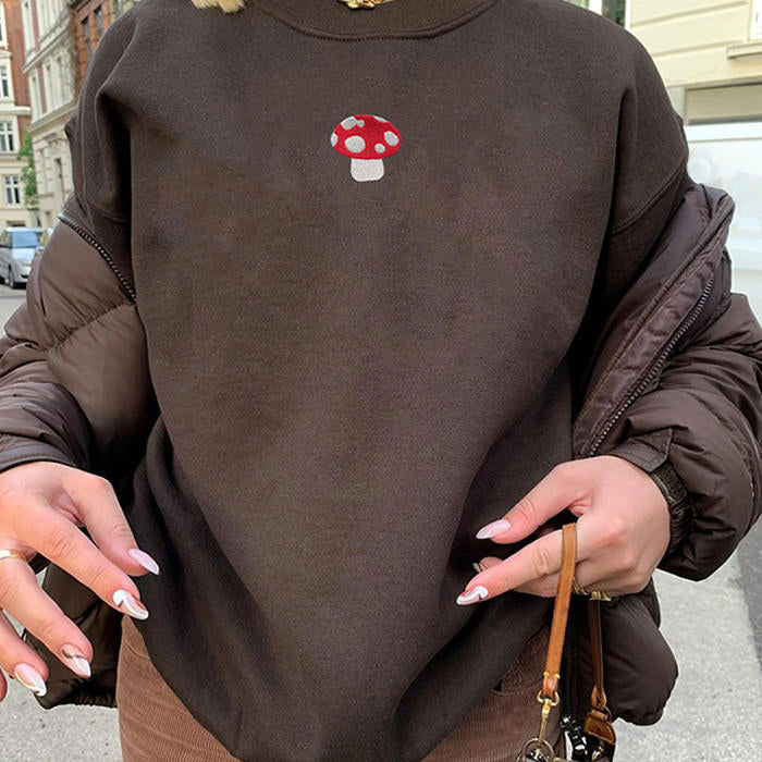 Übergroßer Gemütlicher Sweatshirt