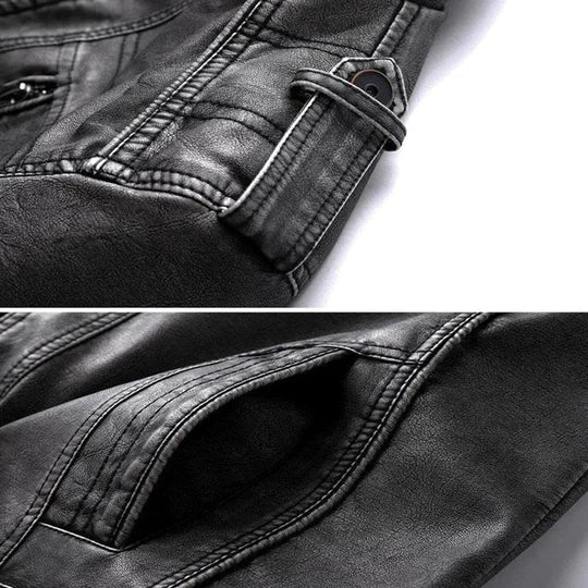 Heidi-Mode | Schwarze Lederjacke mit Zeitlosem Vintage-Look