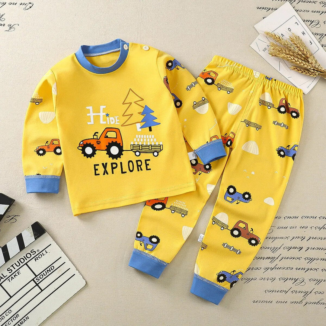 Heidi-Mode Nights Bequemes Cartoonize-Pyjama-Set für Kinder